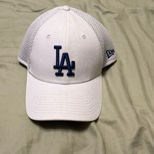 LA Dodger New Era White Hat L/XL